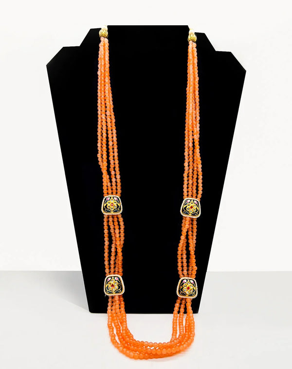 Orange Bead Necklace